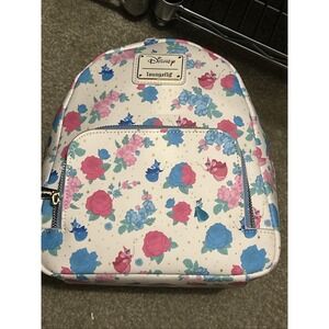 Loungefly Disney Sleeping Beauty Floral Fairy Godmothers AOP Backpack NWT